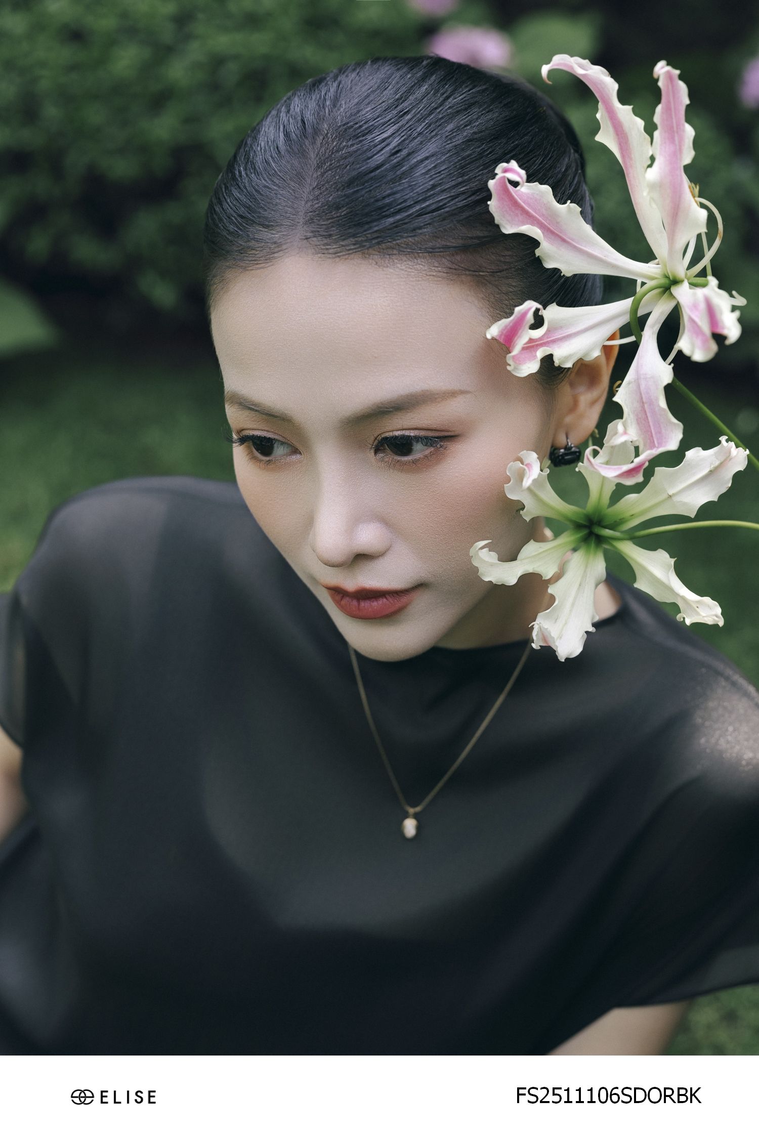 SET ĐẦM TƠ SUÔNG PHỦ ĐẦM LỤA ĐEN