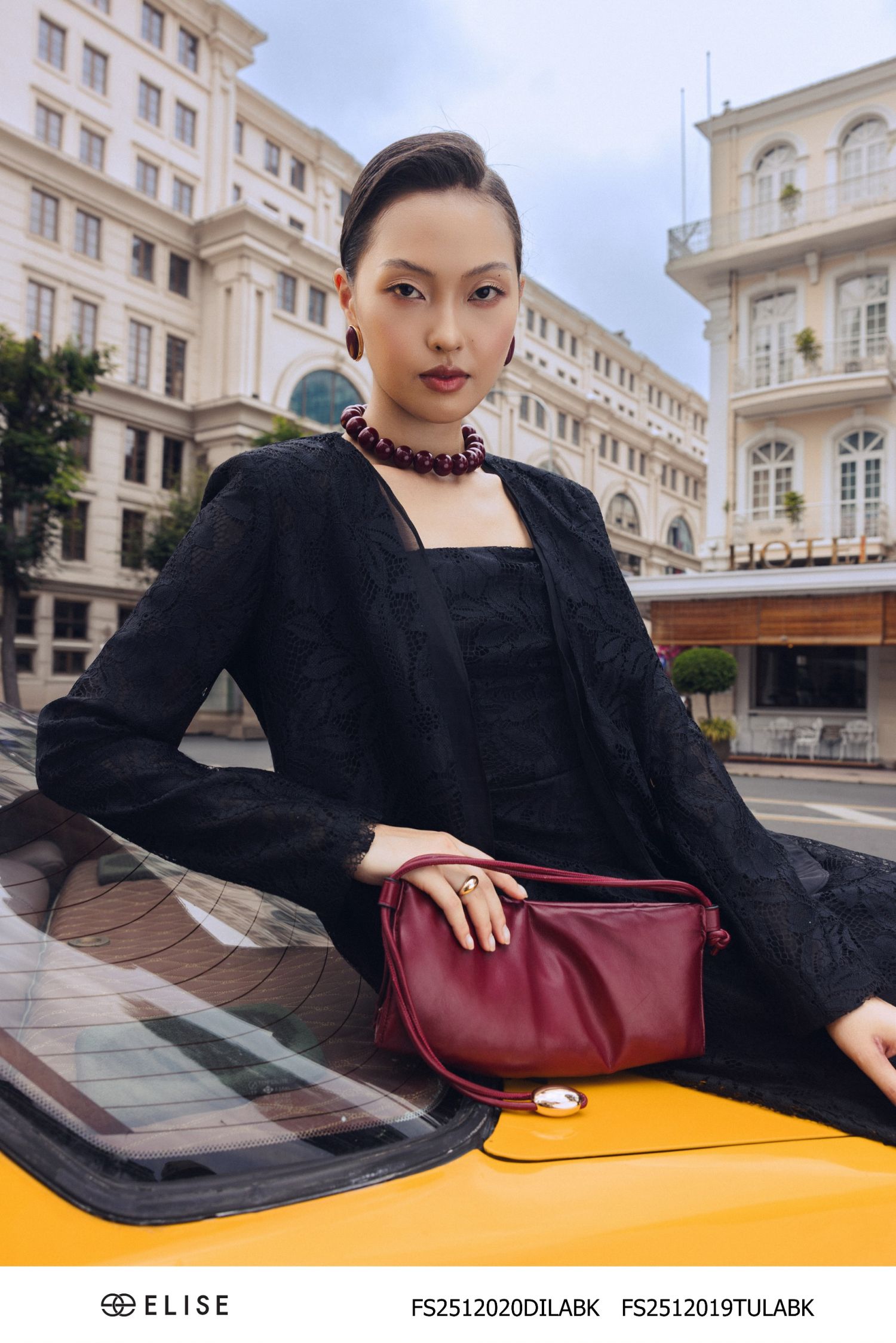 ĐẦM HAI DÂY REN HOA ĐEN