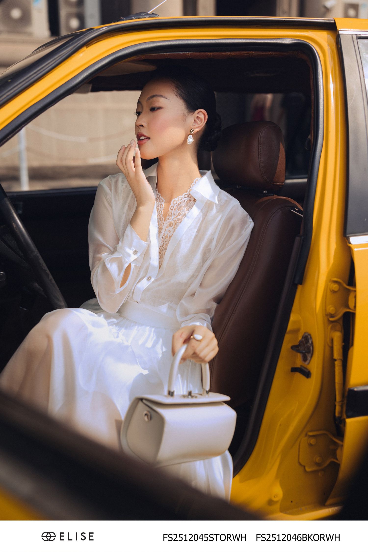 SET SM TƠ TRẮNG KÈM ÁO REN HOA