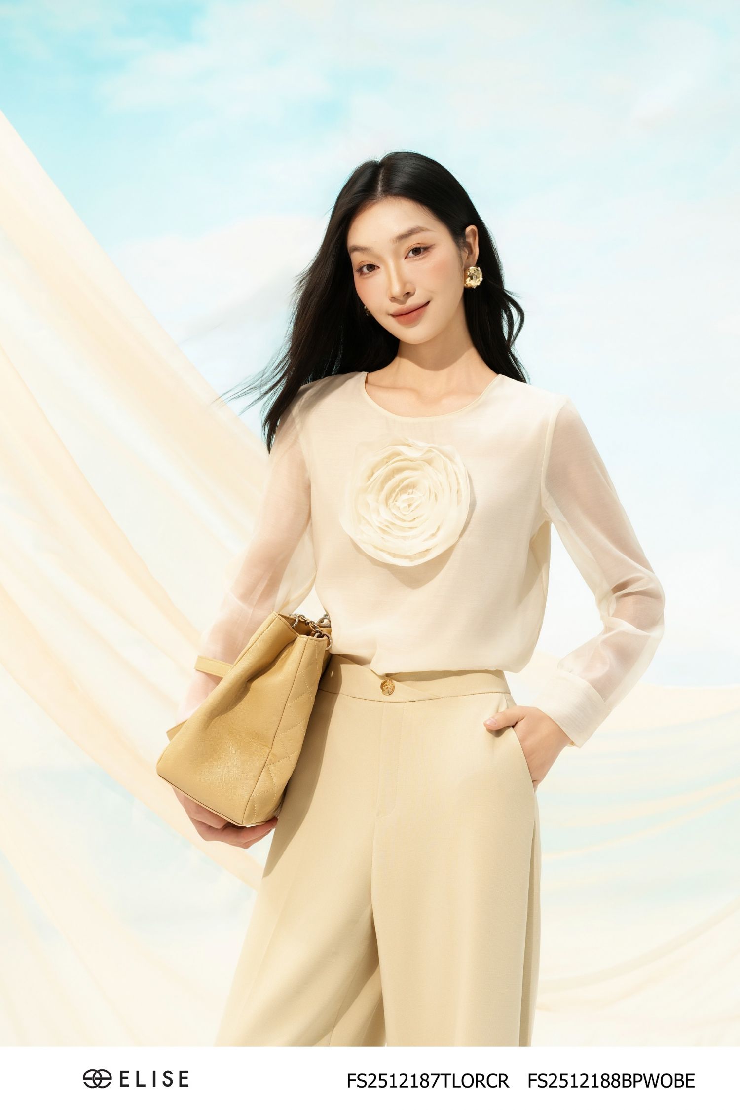 ÁO TƠ KEM ĐÍNH HOA NGỰC