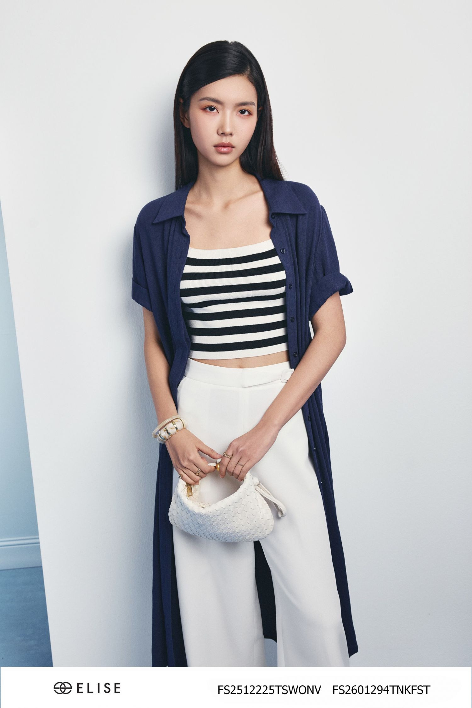 ÁO LINEN XANH THAN DÁNG DÀI XẺ TÁCH