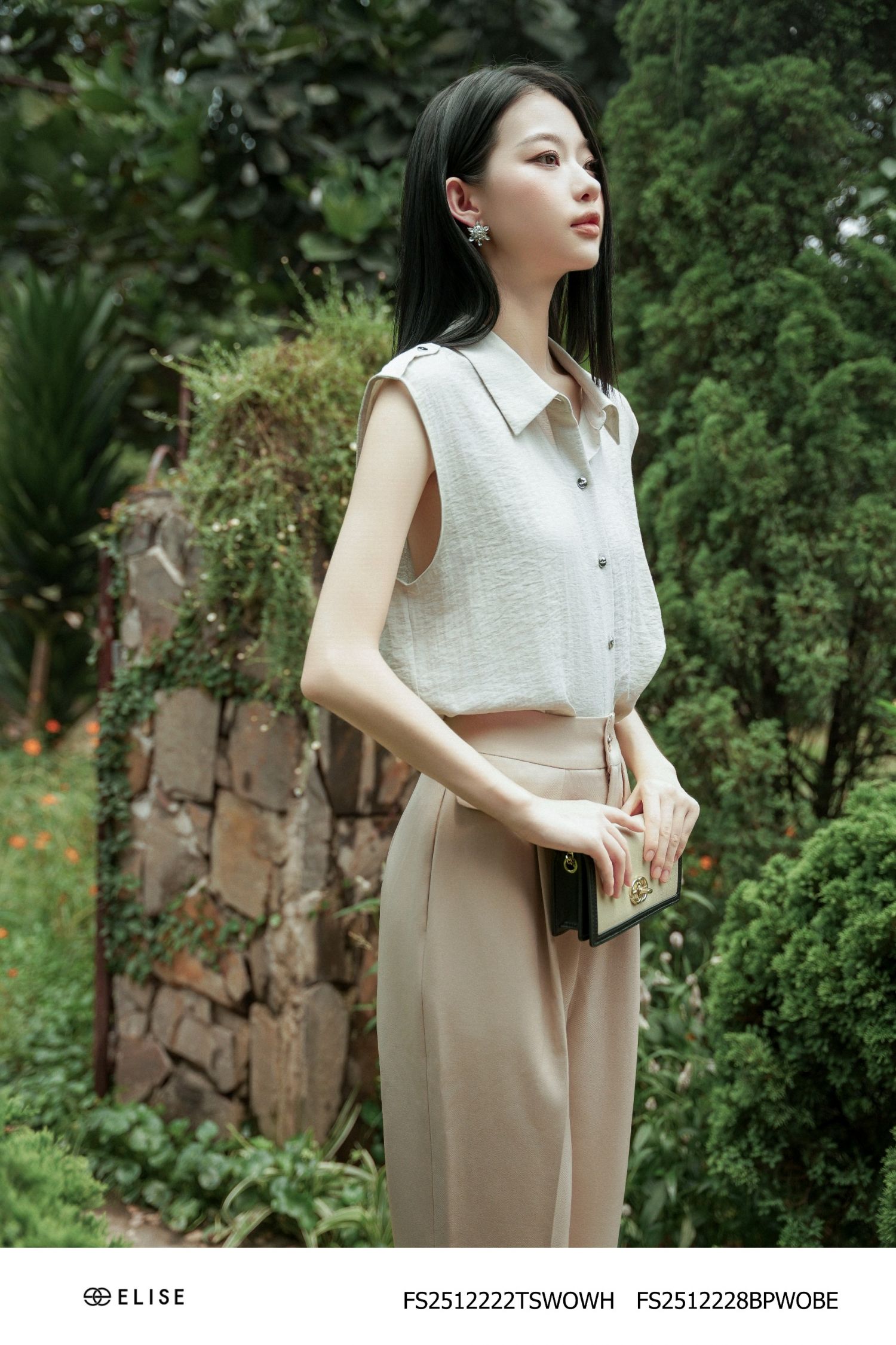 QUẦN BAGGY BE NÂU NẮP TÚI