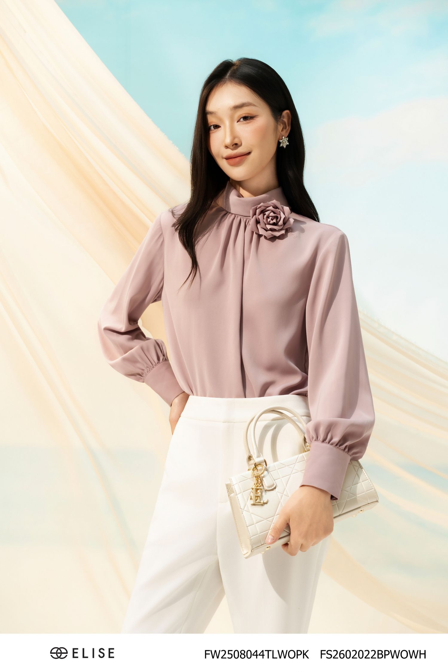 QUẦN TRẮNG LOE TÚI DỌC