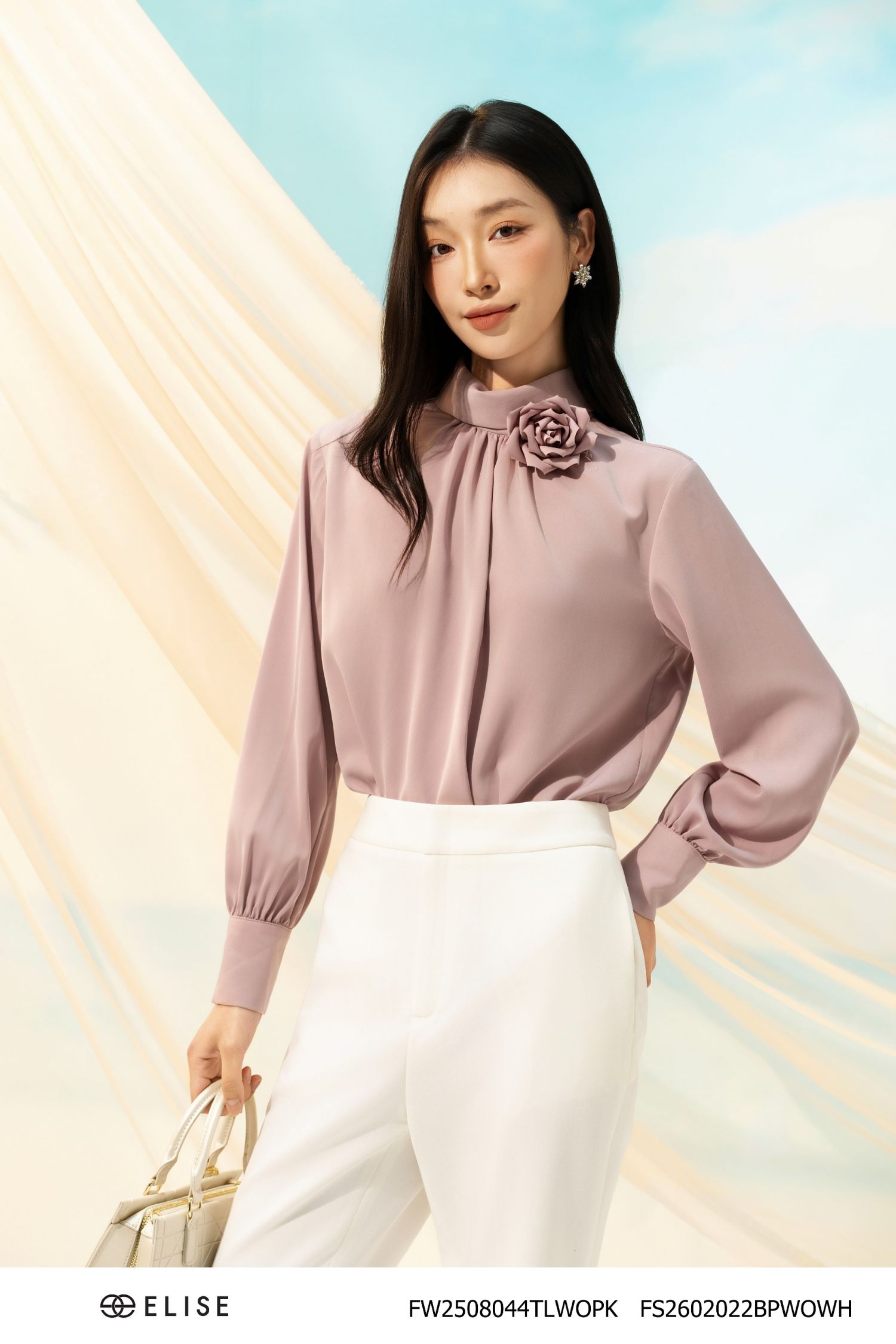 QUẦN TRẮNG LOE TÚI DỌC