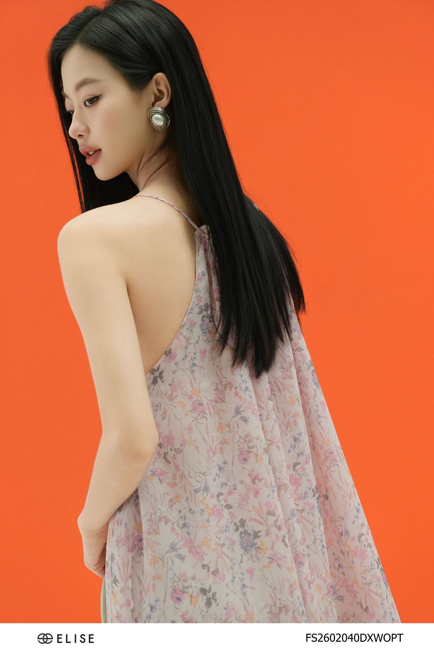 ĐẦM MAXI HOA NHÍ HỒNG BÈO GẤU