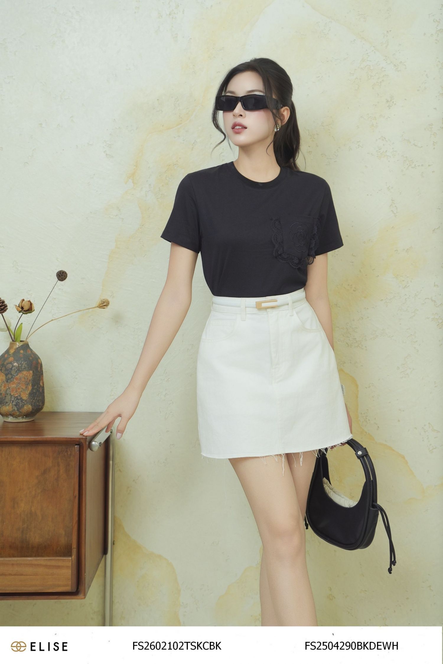 CHÂN VÁY DENIM TRẮNG