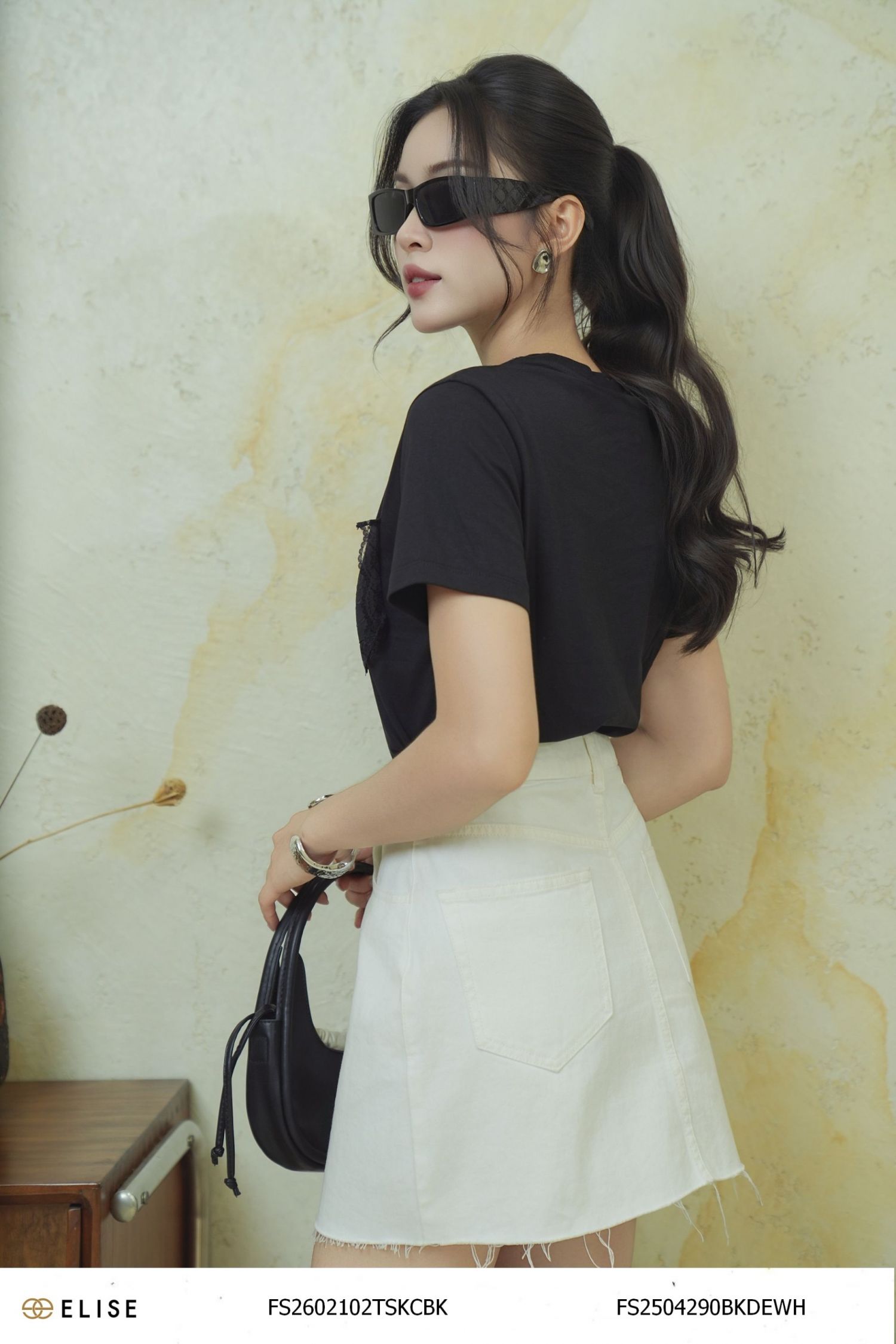 CHÂN VÁY DENIM TRẮNG