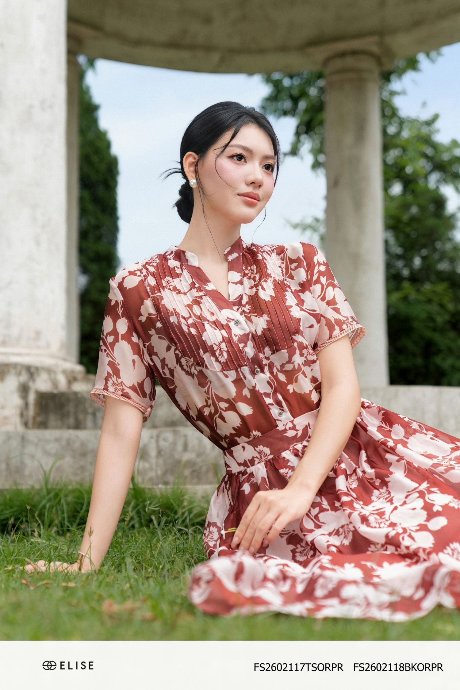 SM TƠ CỔ V XẾP MÍ NGỰC
