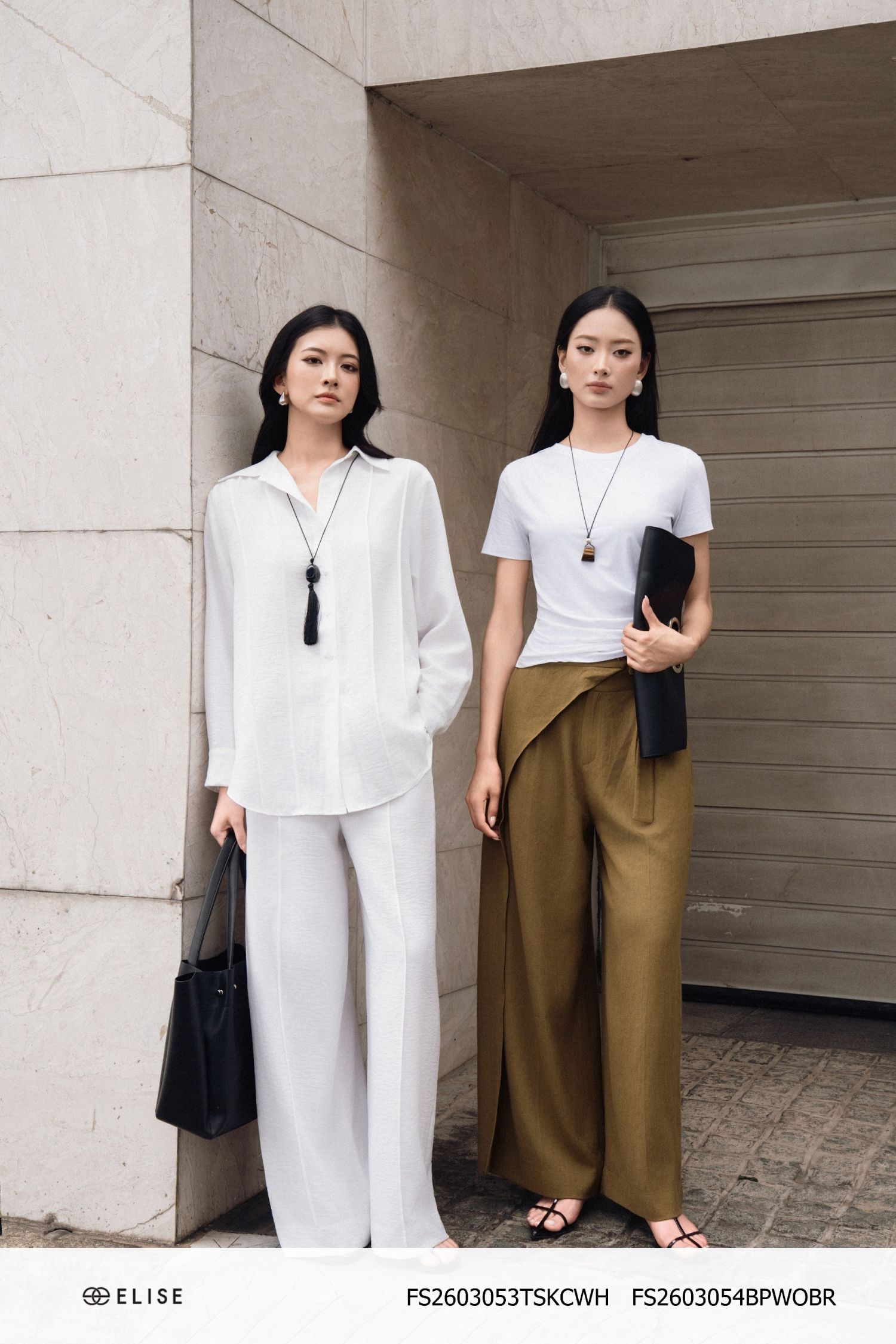 QUẦN SUÔNG NÂU RÊU PHỦ TÀ BÊN