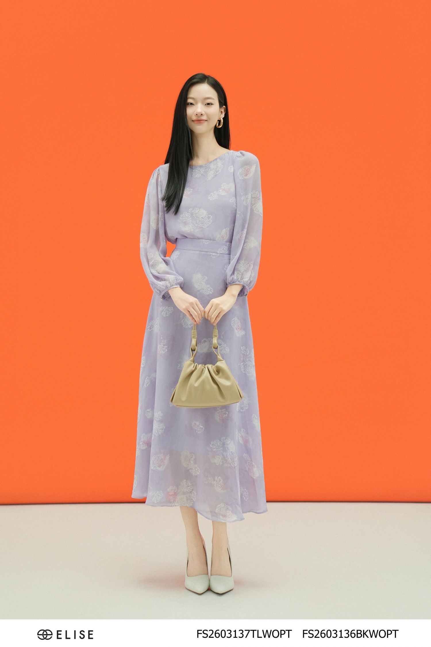 CV CHIFFON HT HOA NỀN TÍM