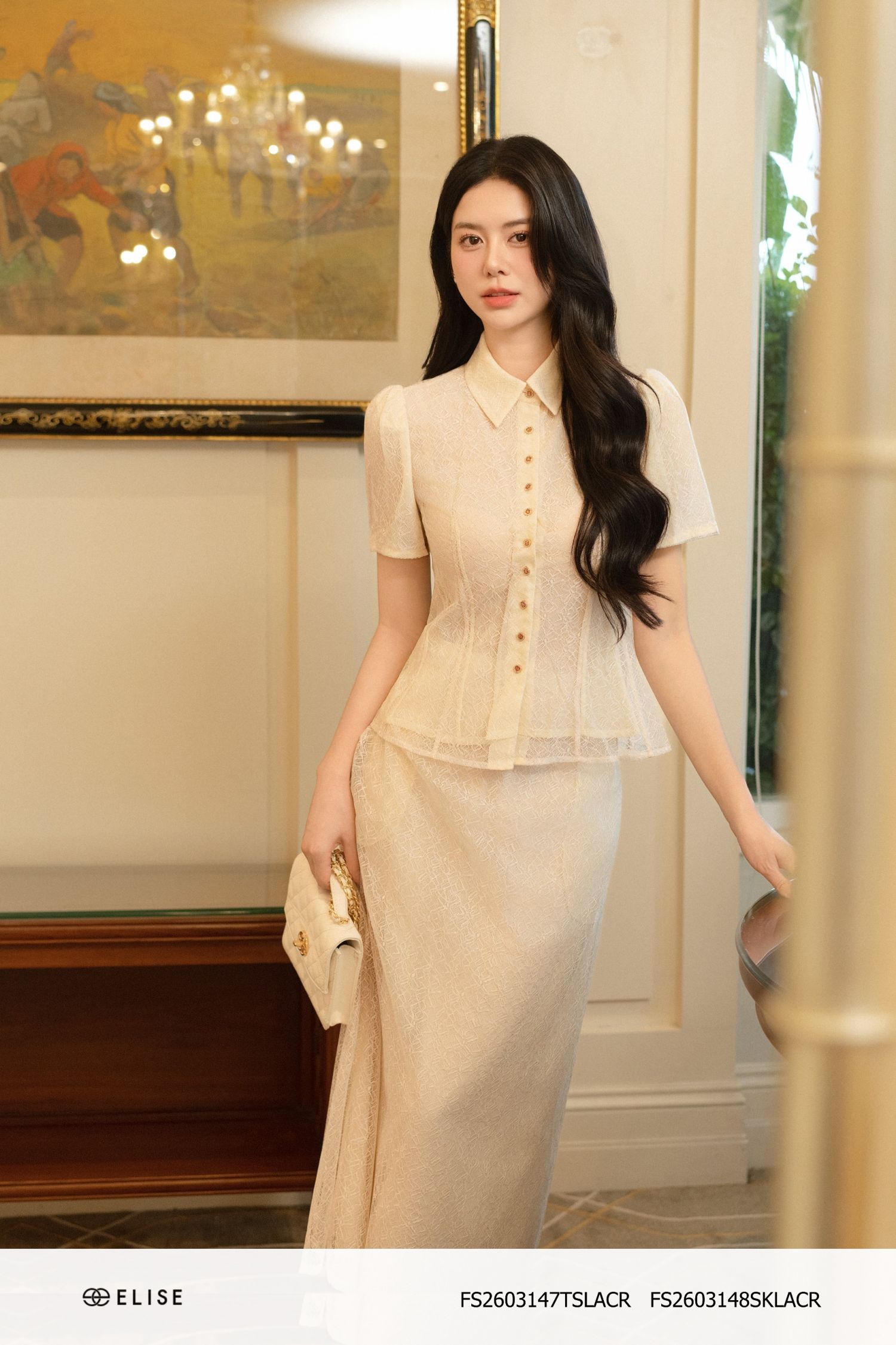 ÁO REN KEM SỢI KIM TUYẾN