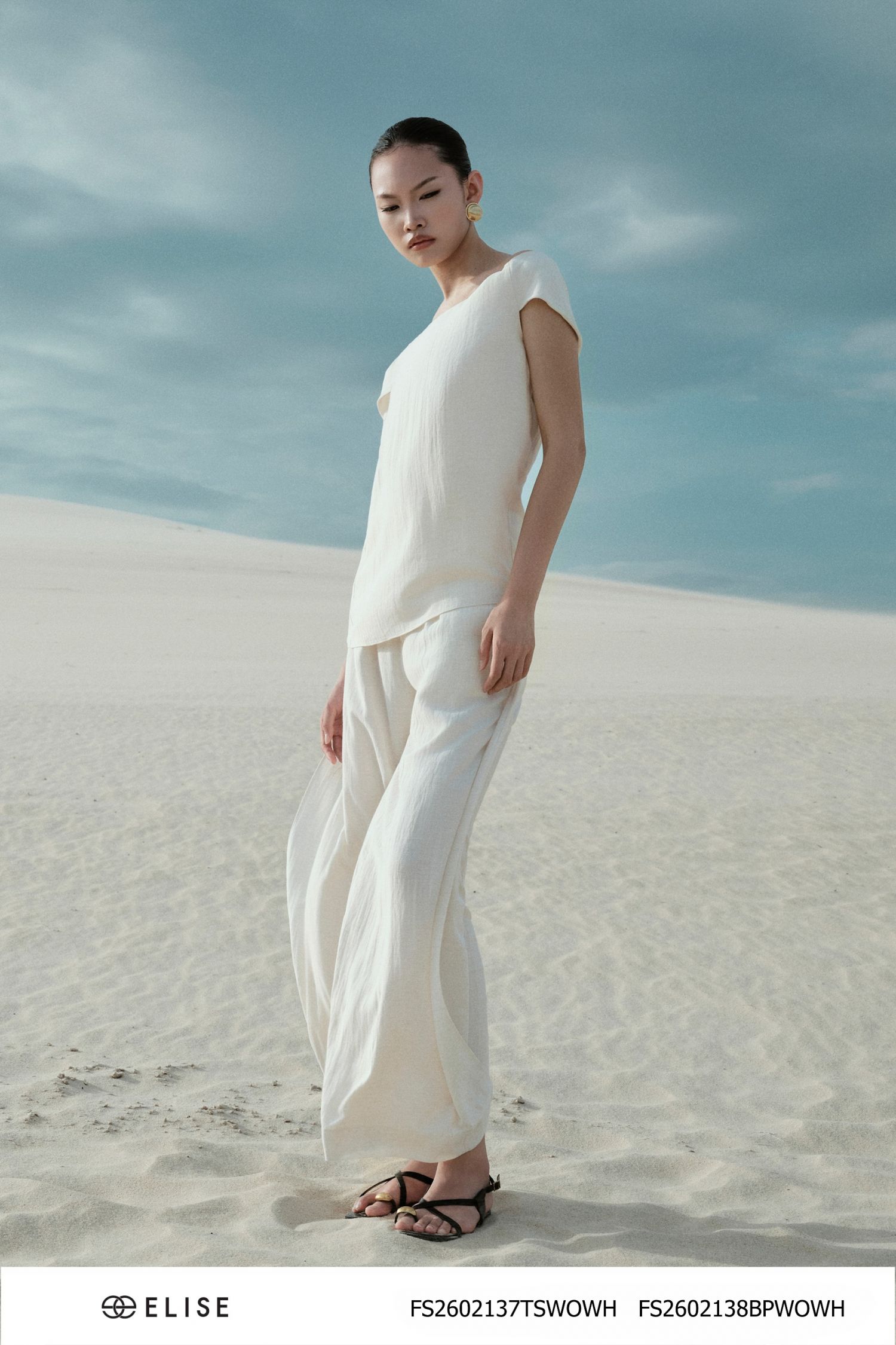 ÁO LINEN TRẮNG NGÀ TRỄ VAI