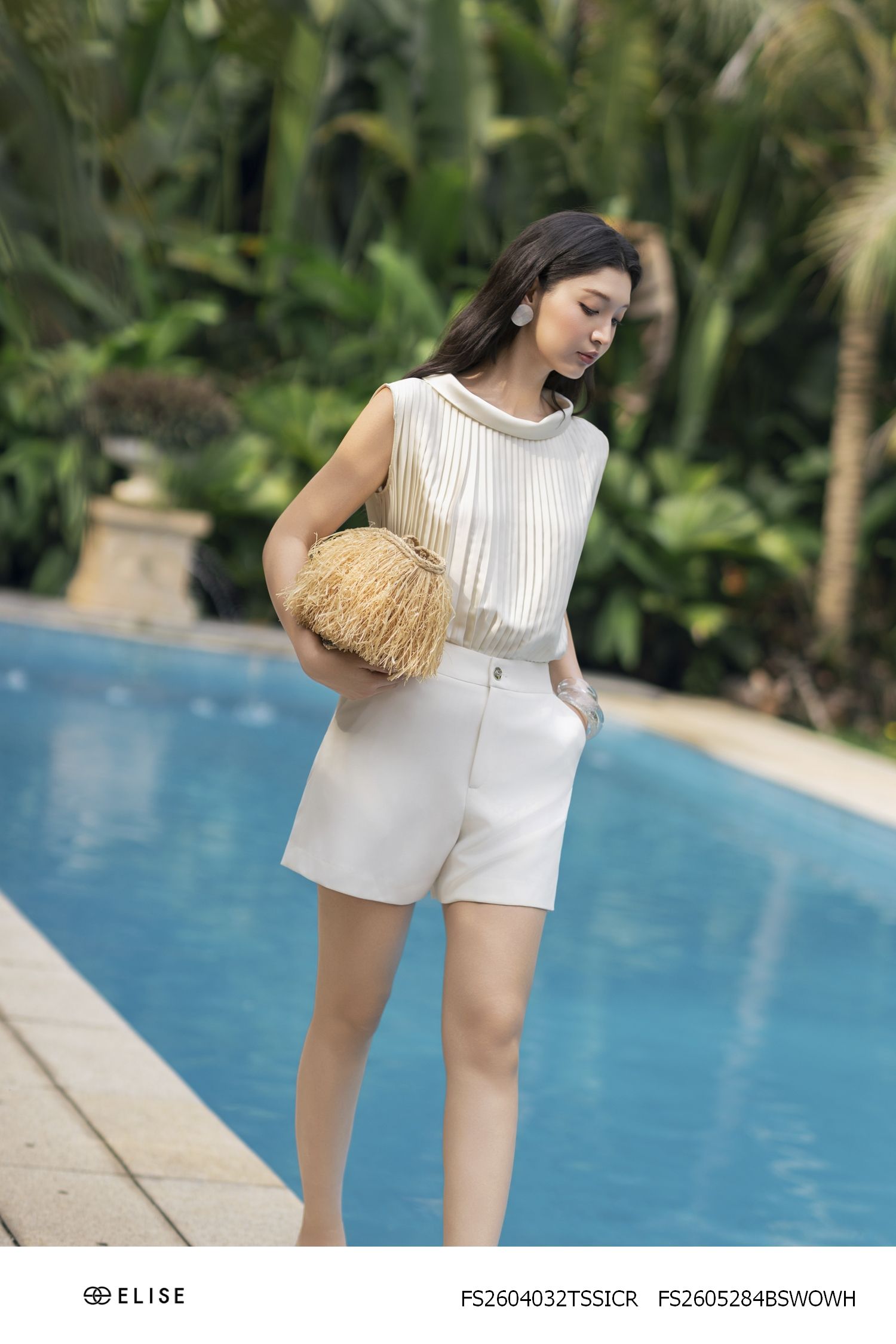 ÁO LỤA KEM DẬP LY TRƯỚC