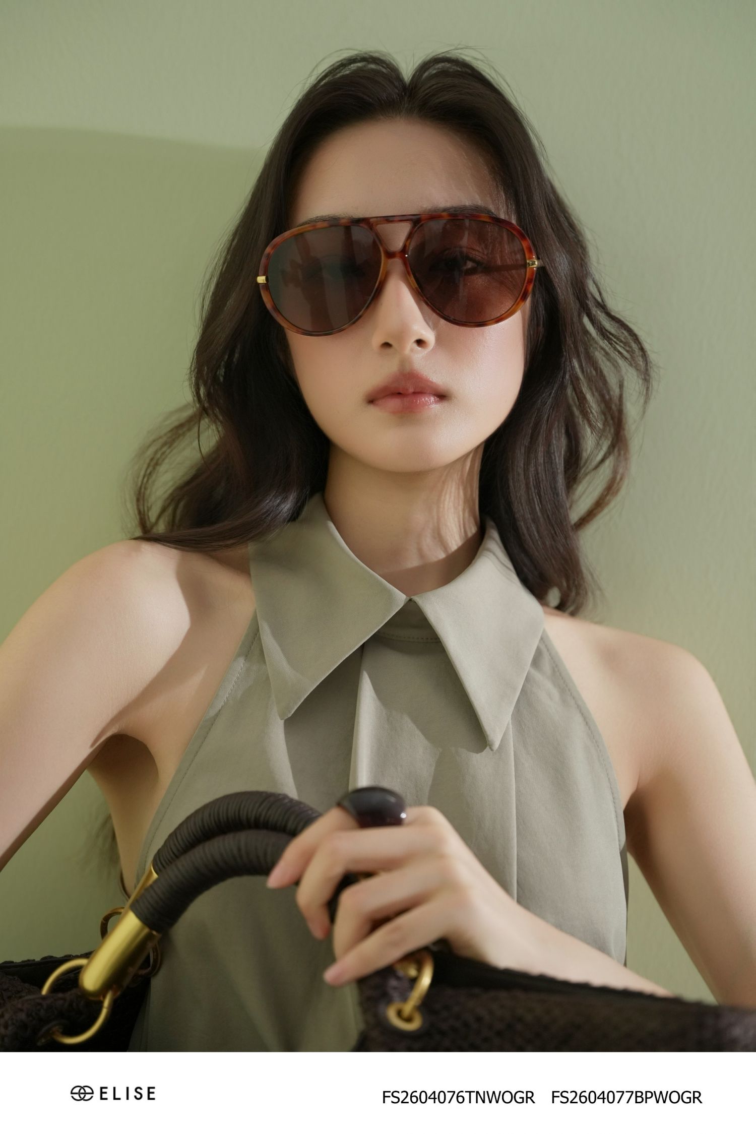 ÁO GHI SÁNG XẾP LY CỔ