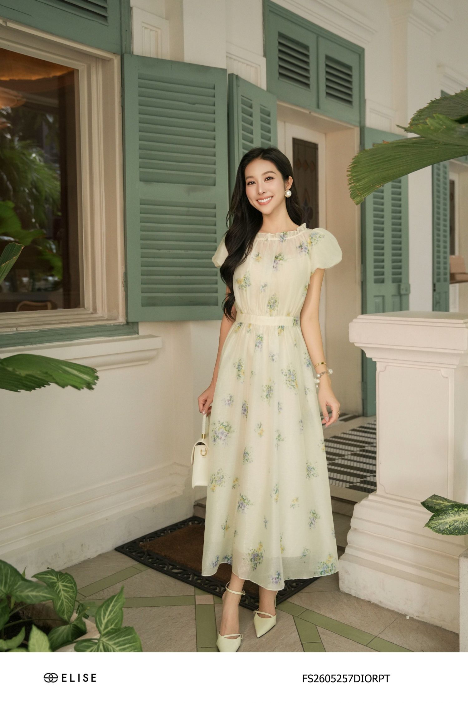ĐẦM TƠ TAY BỒNG HT HOA NHÍ