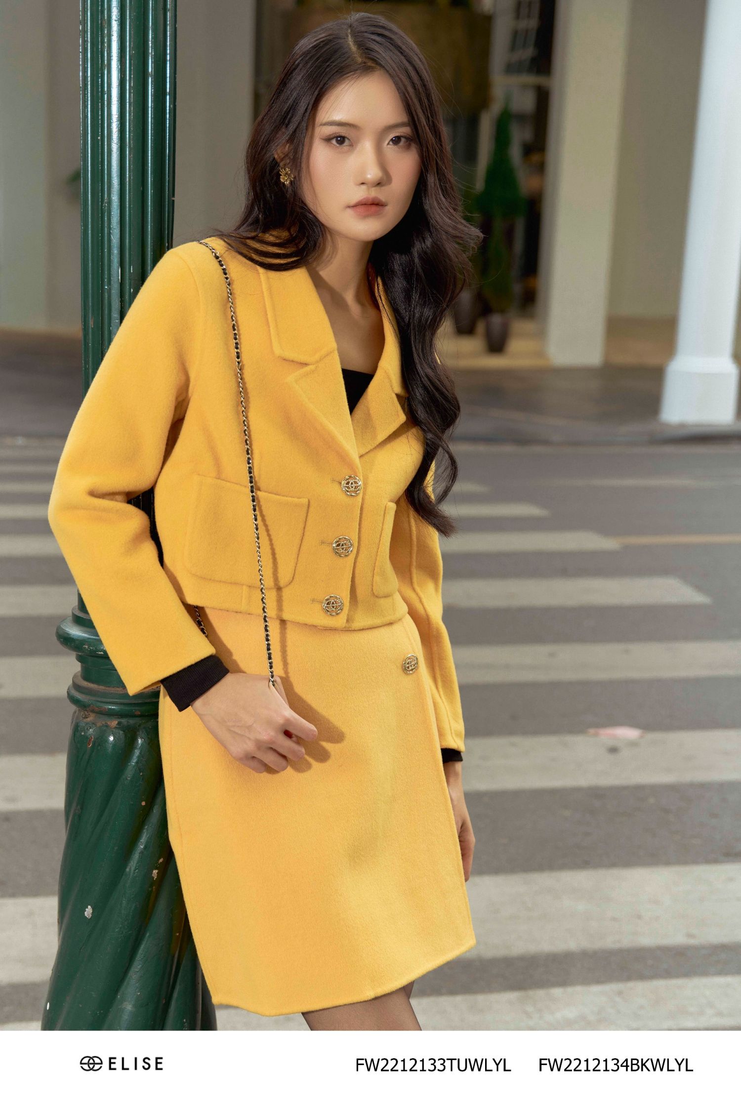 JUPE DẠ VÀNG LÔNG CỪU