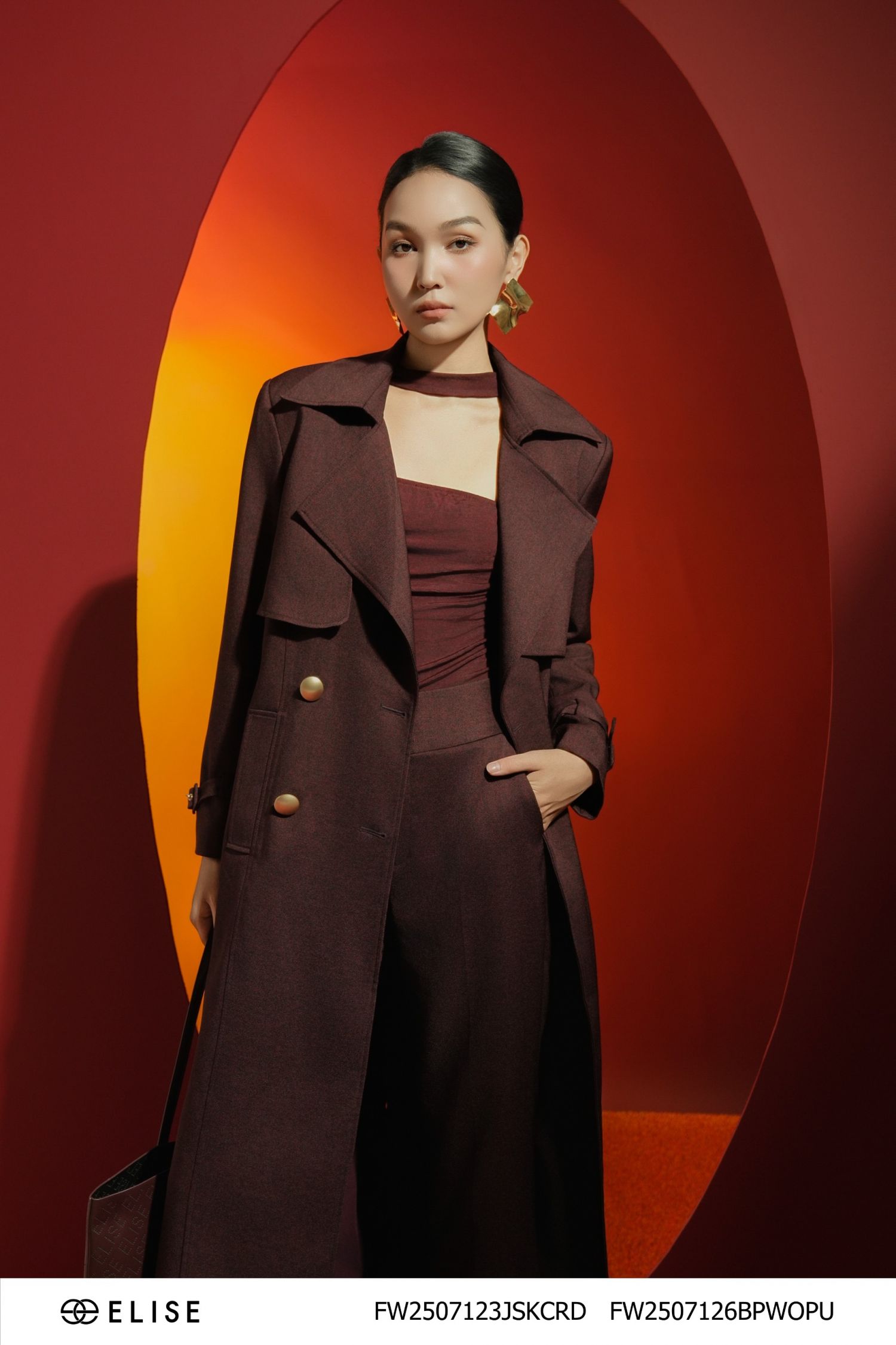 JUMPSUIT NGẮN ĐỎ ĐÔ