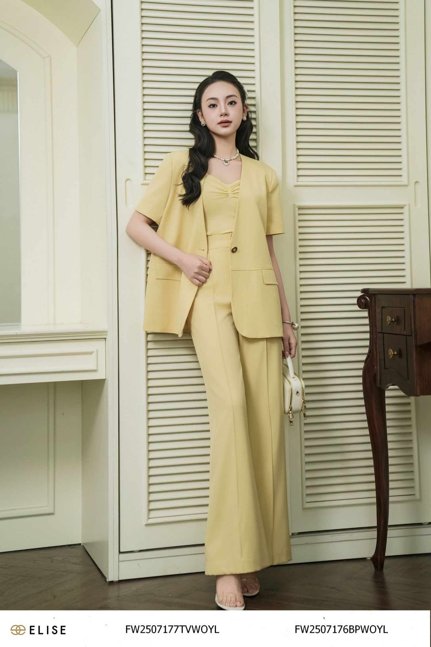 QUẦN SUÔNG VÀNG BẤU MÍ TRƯỚC