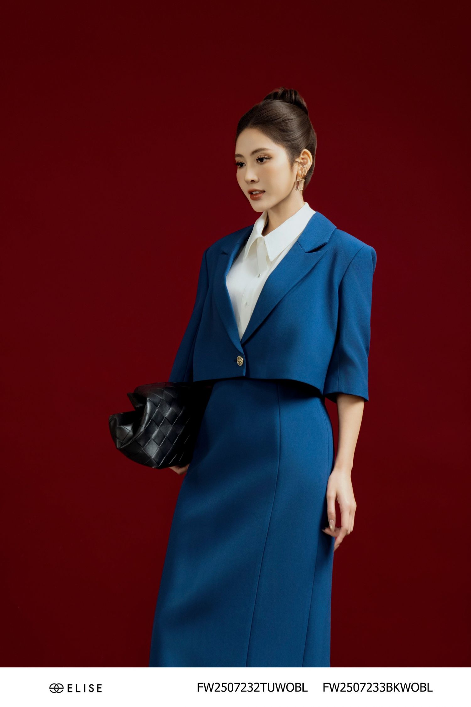 JUPE BÚT CHÌ XANH LAM SẪM SẺ SAU