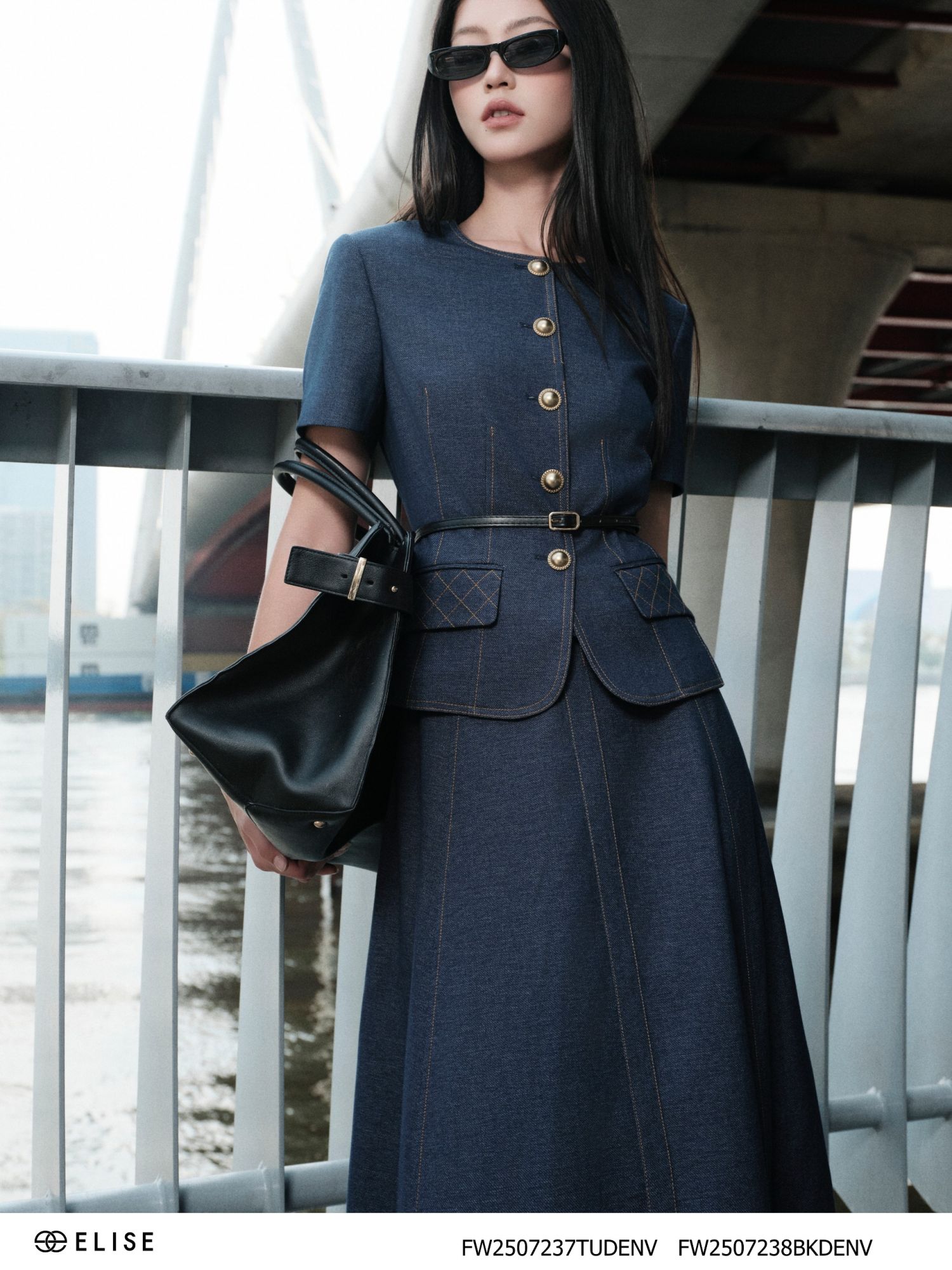CV DENIM DIỄU CHỈ ĐAI EO