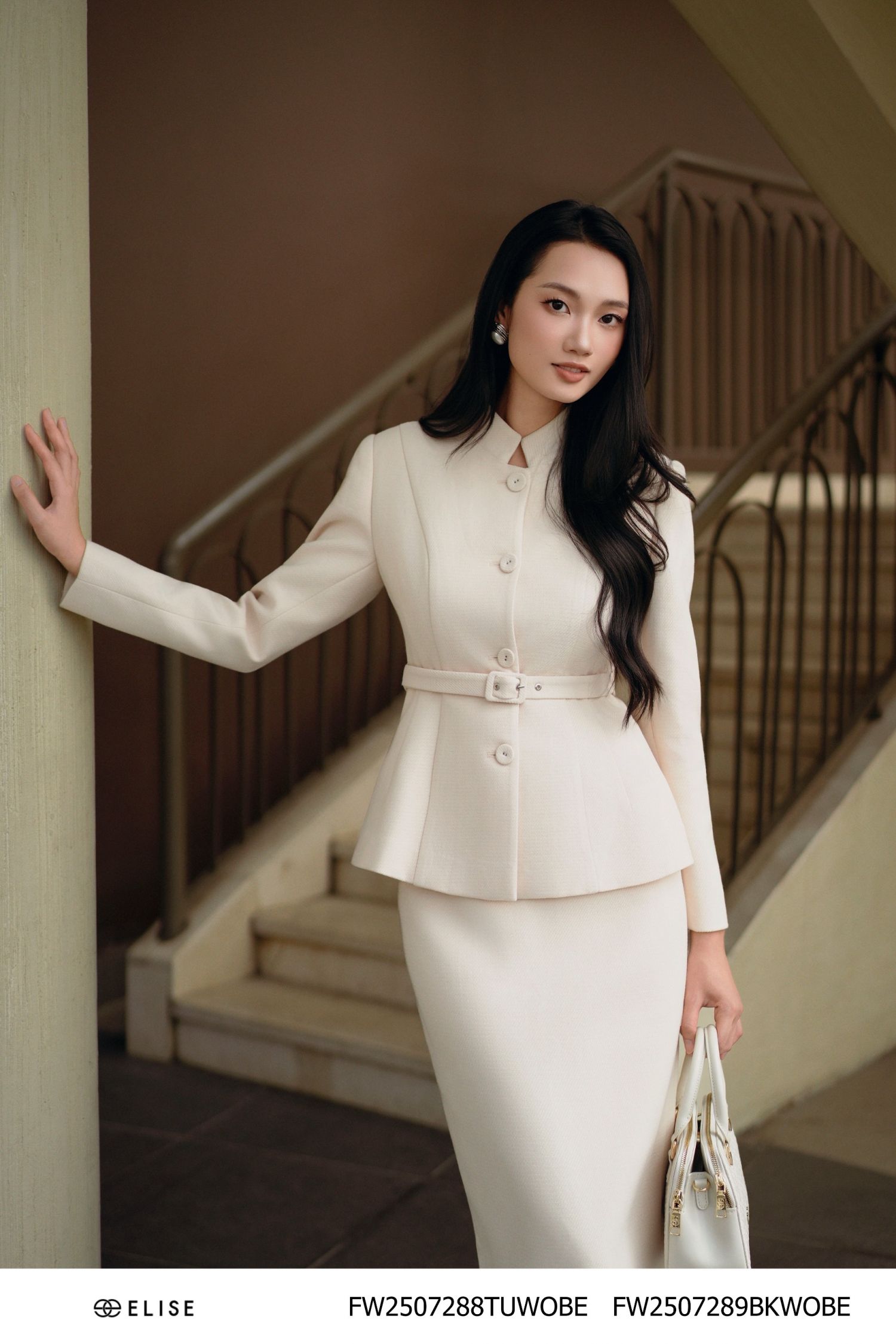 VEST DẠ VÂN BE SỮA ĐAI EO