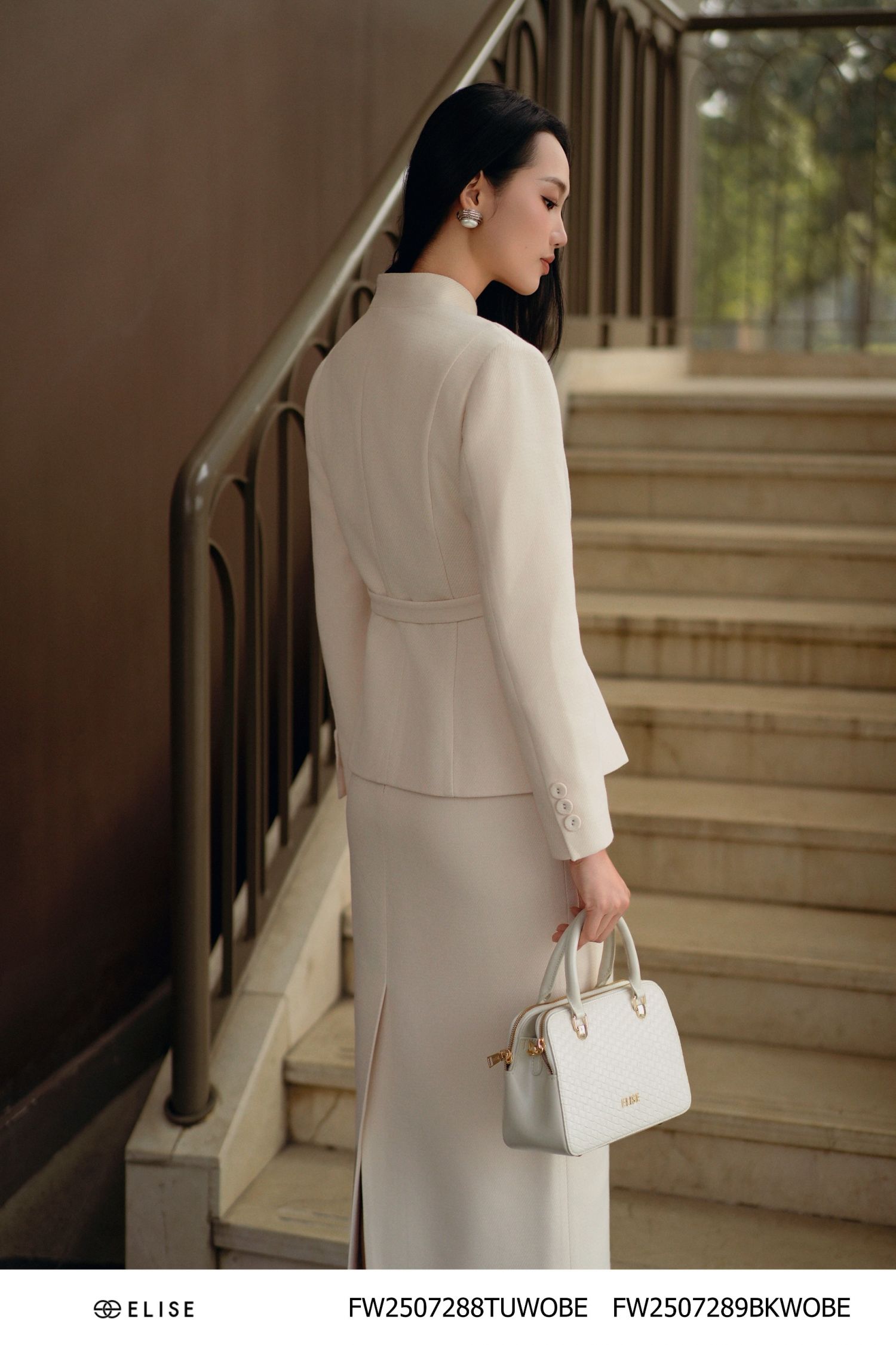 VEST DẠ VÂN BE SỮA ĐAI EO