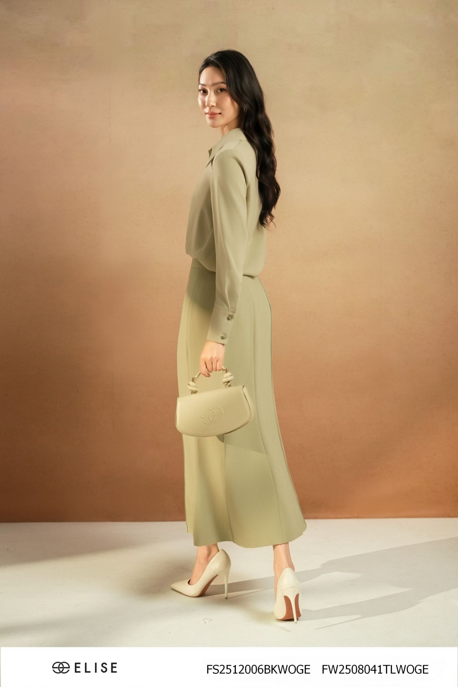 SM XANH OLIVE NHẠT NẸP PHỦ