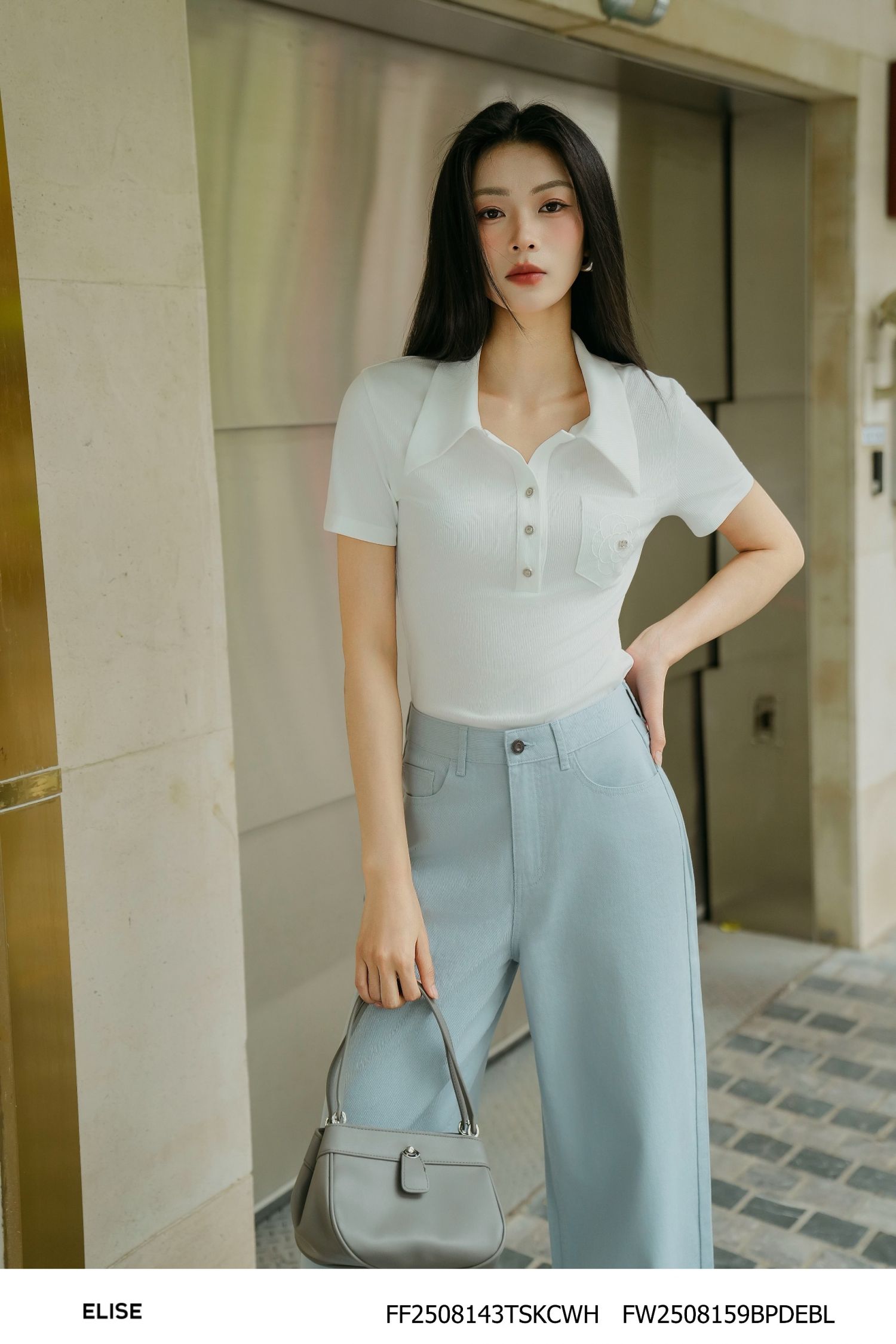 QUẦN DENIM SUÔNG XANH