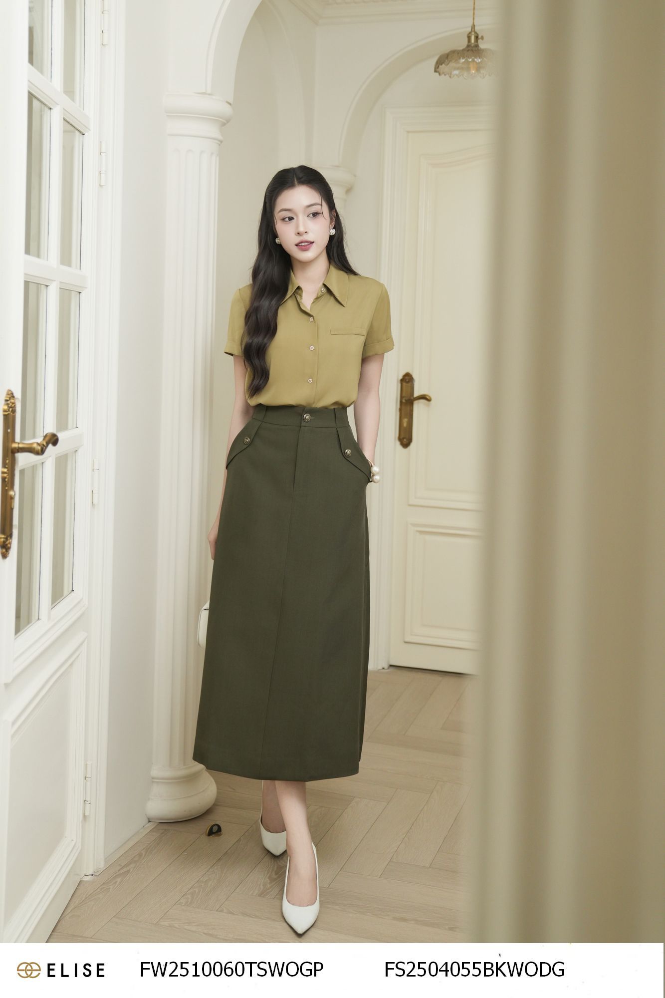 CV XANH RÊU ĐẬM NẮP TÚI ĐẬM