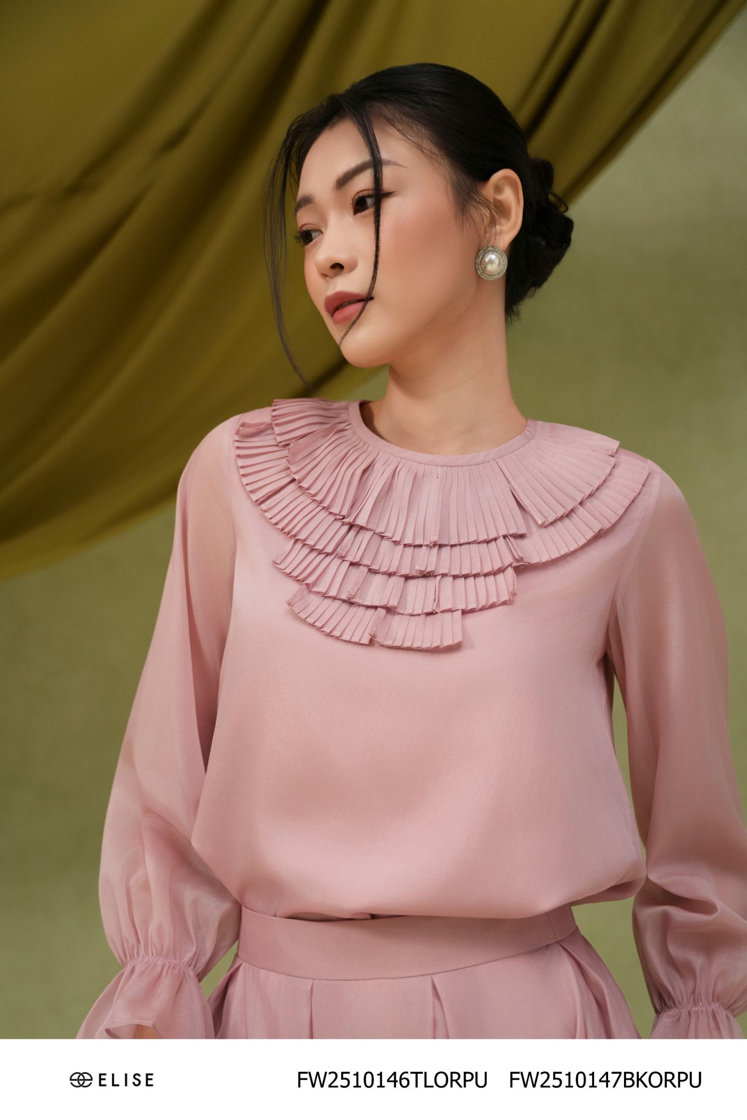 CV TƠ HỒNG TÍM XẾP NHÚN LY
