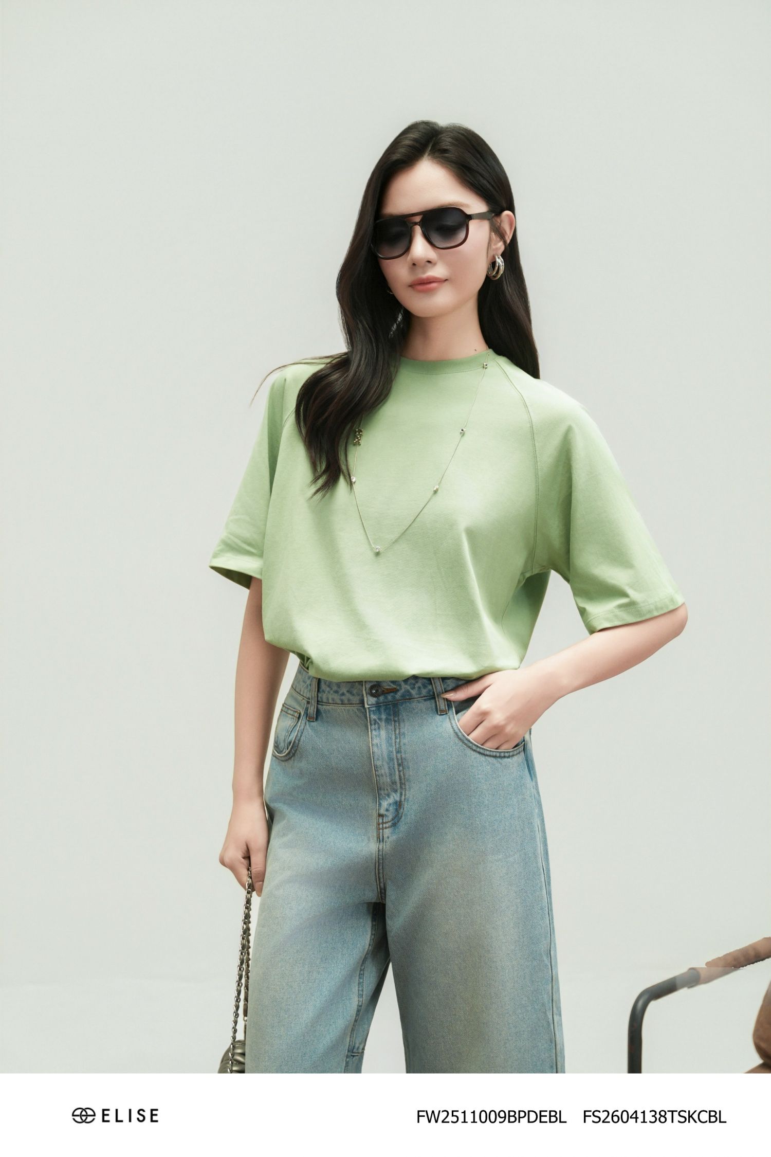 QUẦN DENIM XANH ỐNG BOM