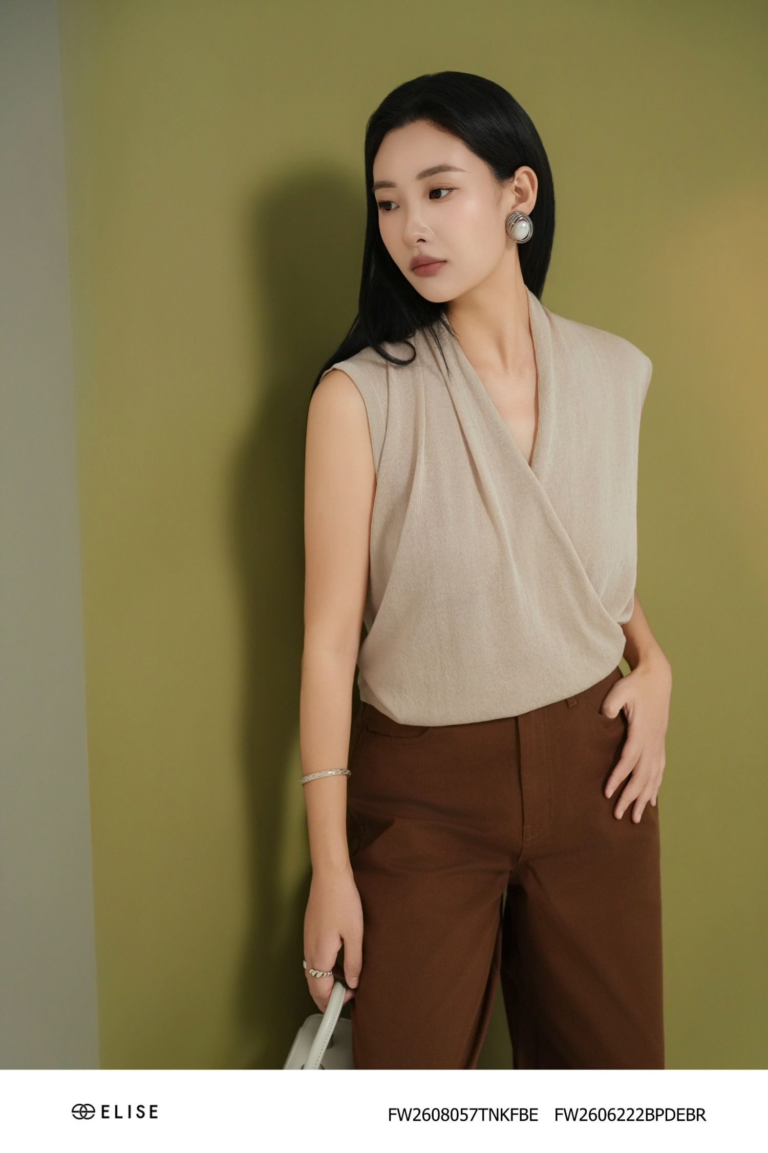 QUẦN SUÔNG DENIM NÂU