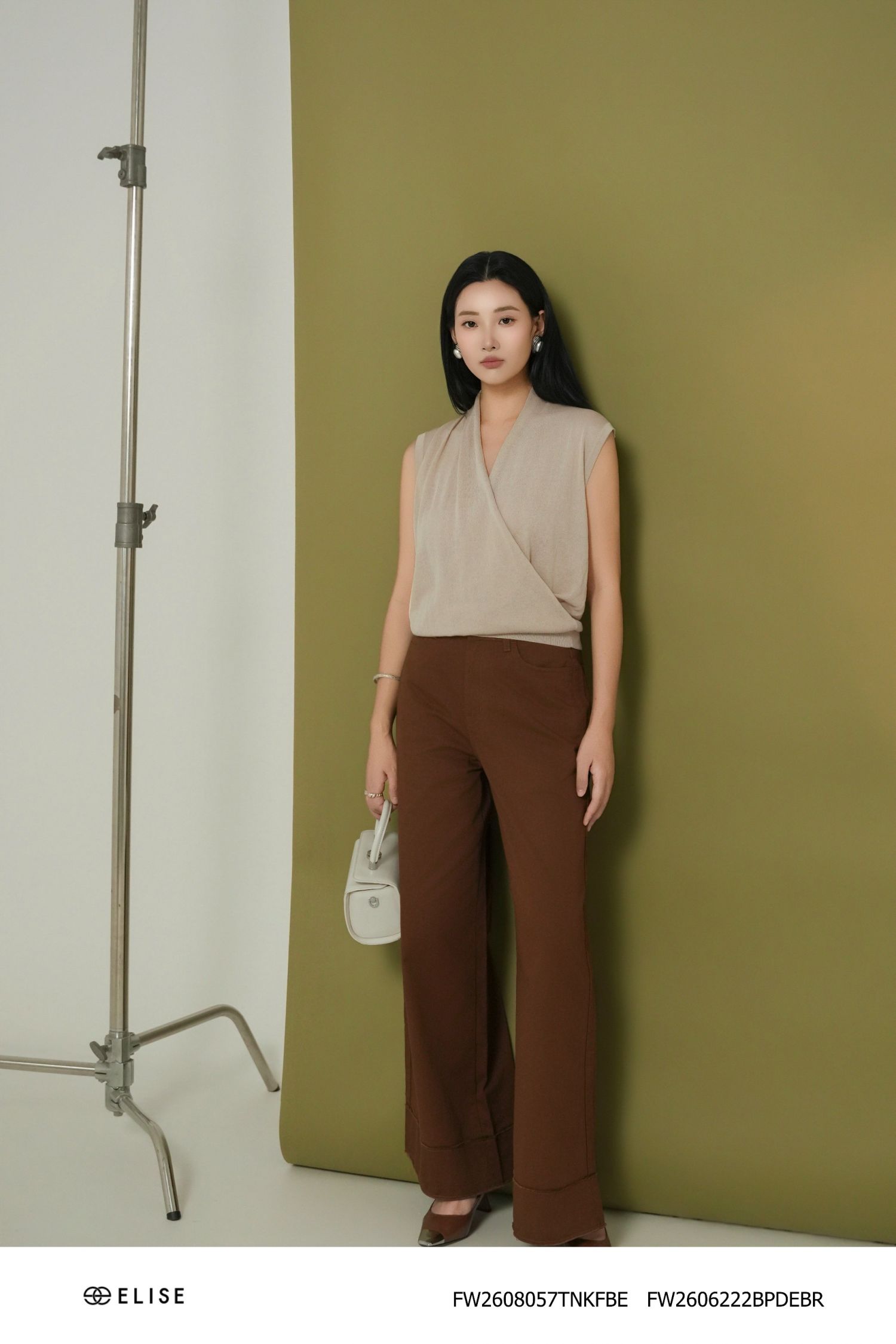 QUẦN SUÔNG DENIM NÂU