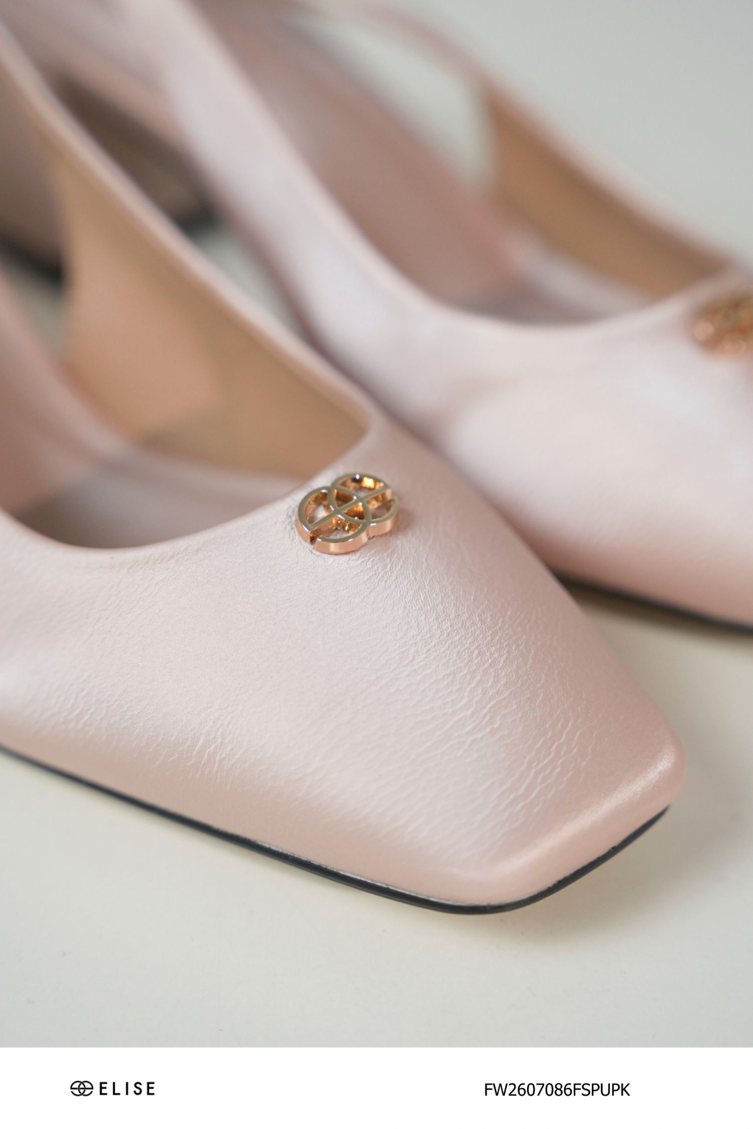 GIÀY SLINGBACK GÓT TRỤ MÀU HỒNG