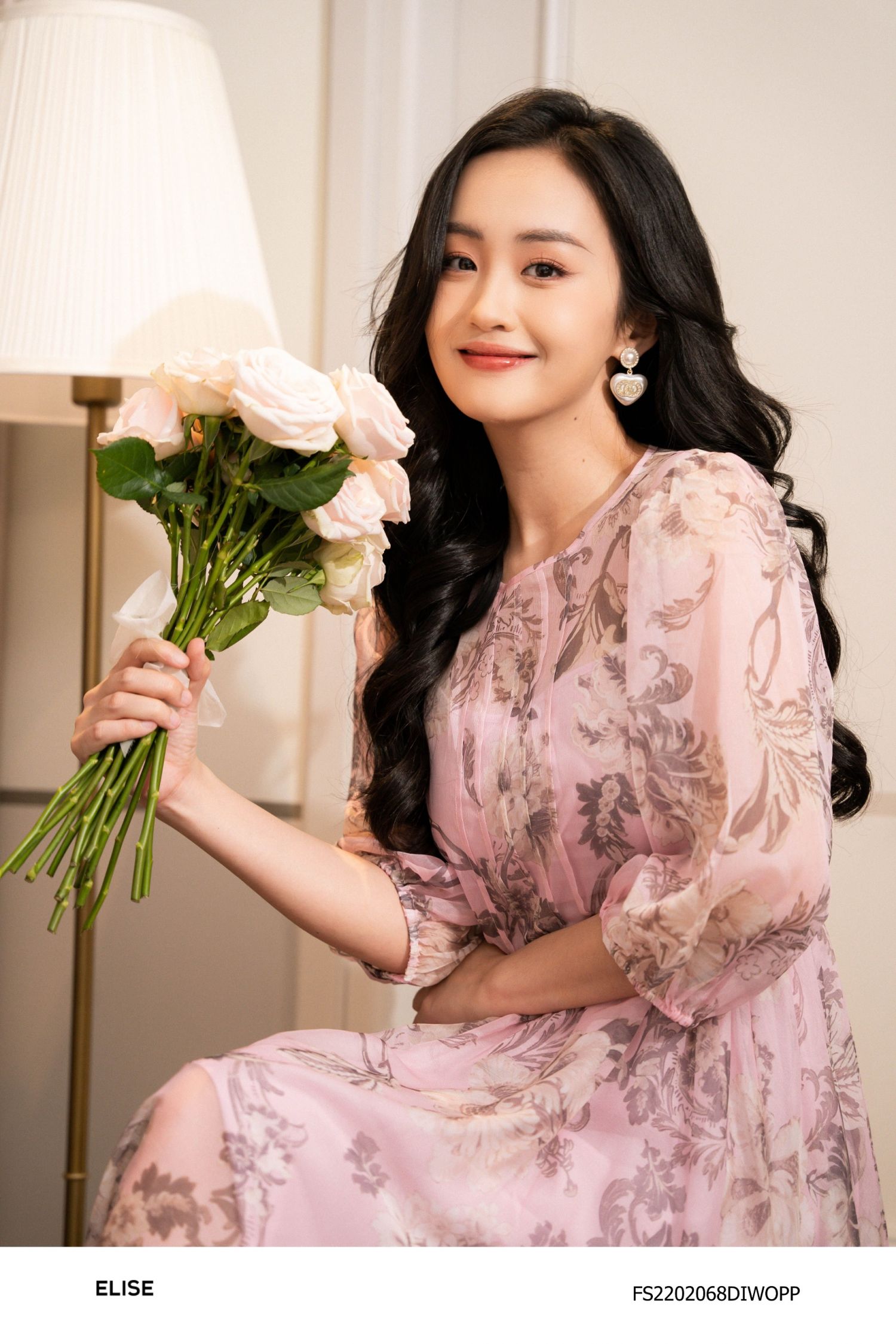 Đầm Voan Hoa cột nơ (chất liệu vải voan hoa hình như mẫu) | Shopee Việt Nam