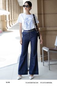 QUẦN JEANS KT XANH ỐNG LOE