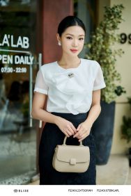 ÁO TƠ NHĂN TRẮNG BÈO NGỰC