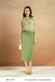 JUPE XANH XẾP MÍ CẠP CHÉO