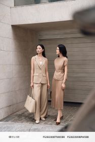 QUẦN SUÔNG LINEN NÂU TÚI CHÉO