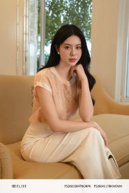 ÁO TƠ ÓNG HỒNG CAM PHỐI REN KIM SA