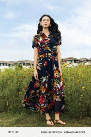 CV CHIFFON HOA NỀN TÍM THAN NHÚN BÈO