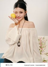 ÁO LINEN TRẮNG MUỐI TIÊU TRỄ VAI