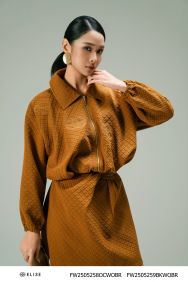 ÁO KHOÁC XỐP NÂU VÀNG HT BO GẤU