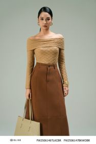 ÁO THUN NÂU DỆT NỔI HÌNH SÓNG
