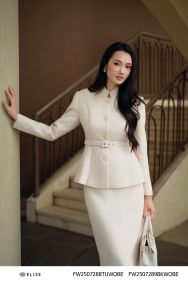 VEST DẠ VÂN BE SỮA ĐAI EO