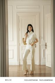 QUẦN DENIM TRẮNG ỐNG LOE