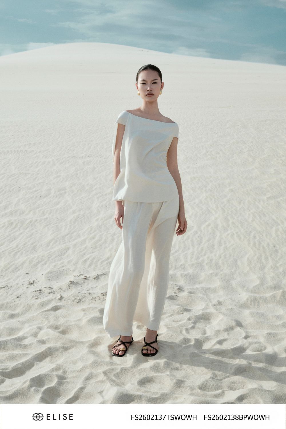 QUẦN SUÔNG LINEN TRẮNG NGÀ CƠI TÚI