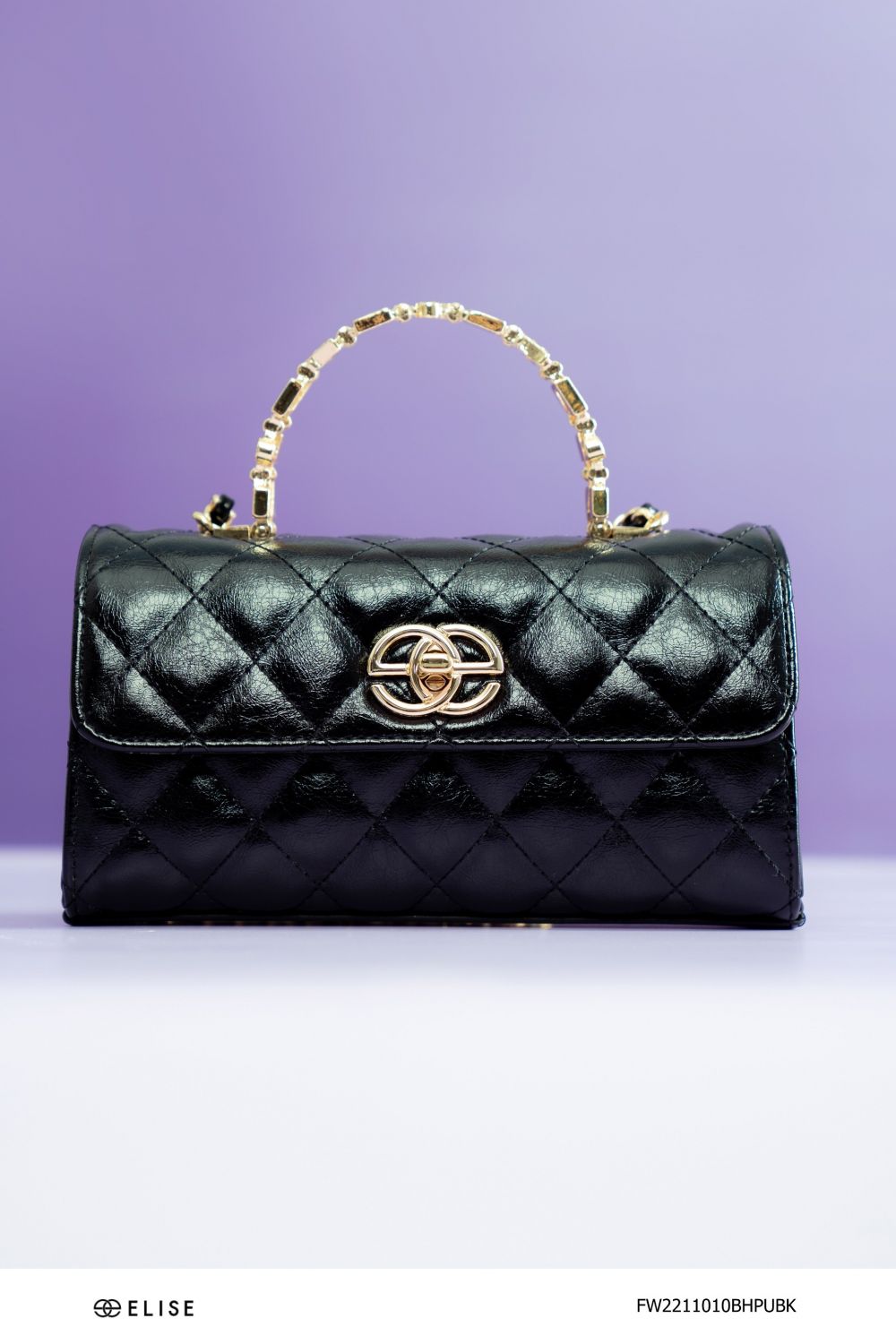 TÚI XÁCH ĐEN PHỐI DÂY XÍCH