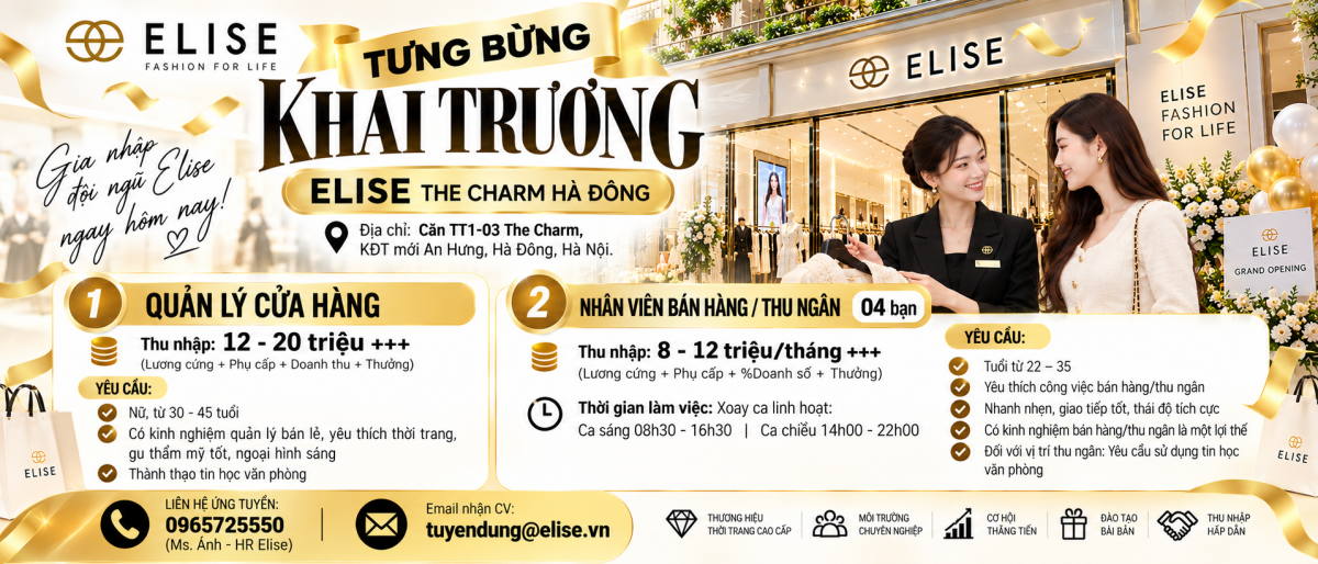 Tuyển dụng nhân sự Showroom The Charm An Hưng - Hà Đông - Hà Nội